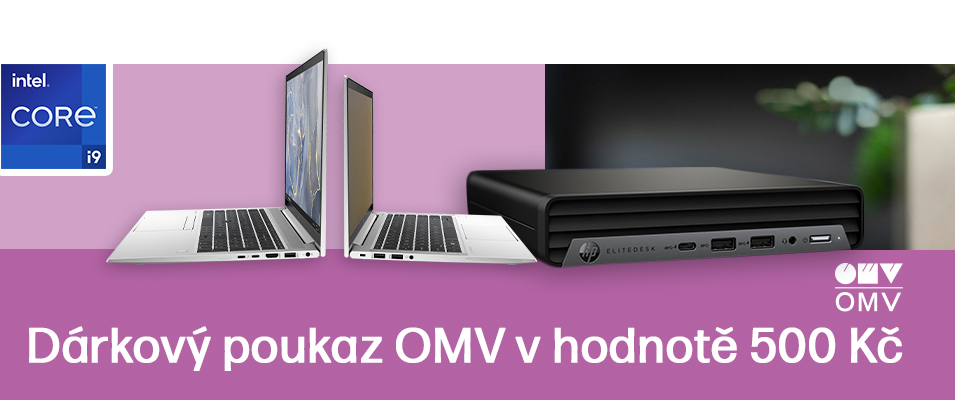 Získejte poukázku OMV v hodnotě 500 Kč za nákup notebooků a desktopů HP produktové řady 400 a vyšší s procesory Intel® Core™
